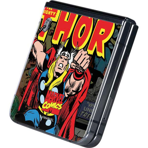 Marvel Classic Comics The Mighty Thor Vintage Galaxy Z Flip5 5G Skin